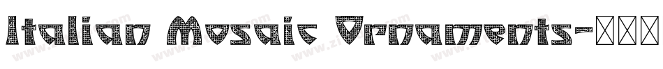 Italian Mosaic Ornaments字体转换